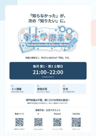 学生学際集会のポスター