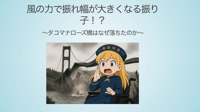 風の力で振れ幅が大きくなる振り子！？　〜タコマナローズ橋はなぜ落ちたのか〜のサムネイル