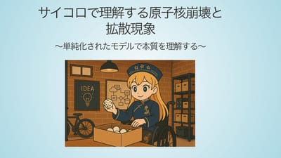 🎲サイコロで理解する⚛️原子核崩壊と🫟拡散現象　〜単純化されたモデルで本質を理解する〜のサムネイル
