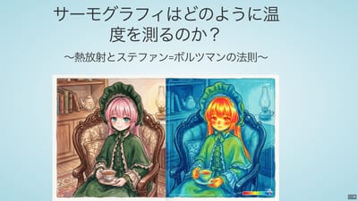 サーモグラフィはどのように温度を測るのか？　〜熱放射とステファン=ボルツマンの法則〜のサムネイル